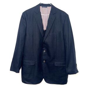Brooks Brothers Linen 1818 Fitzgerald Blazer - Navy 42
